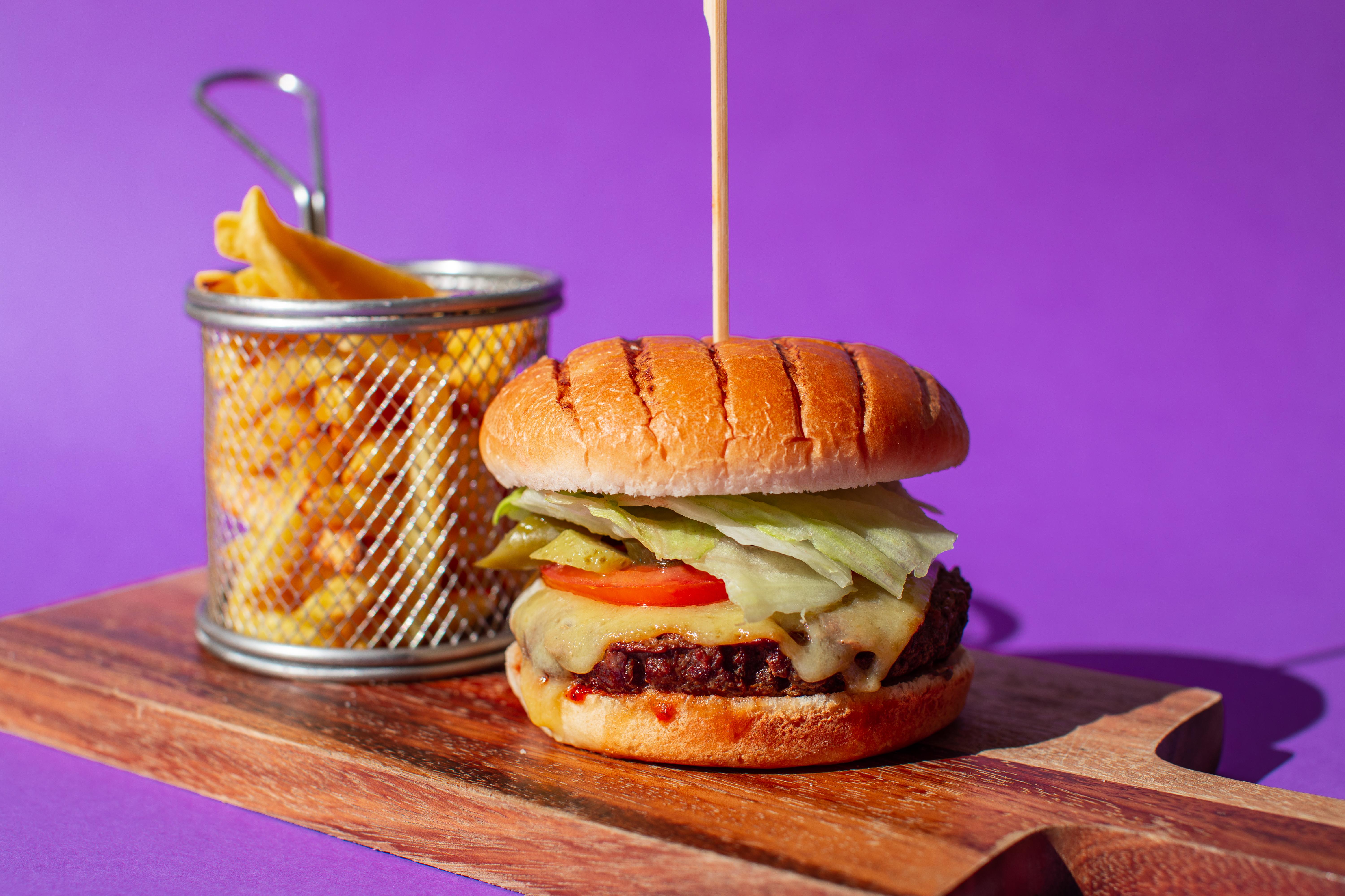 Yotel Edinburgh Exterior photo A vegan burger with cheese